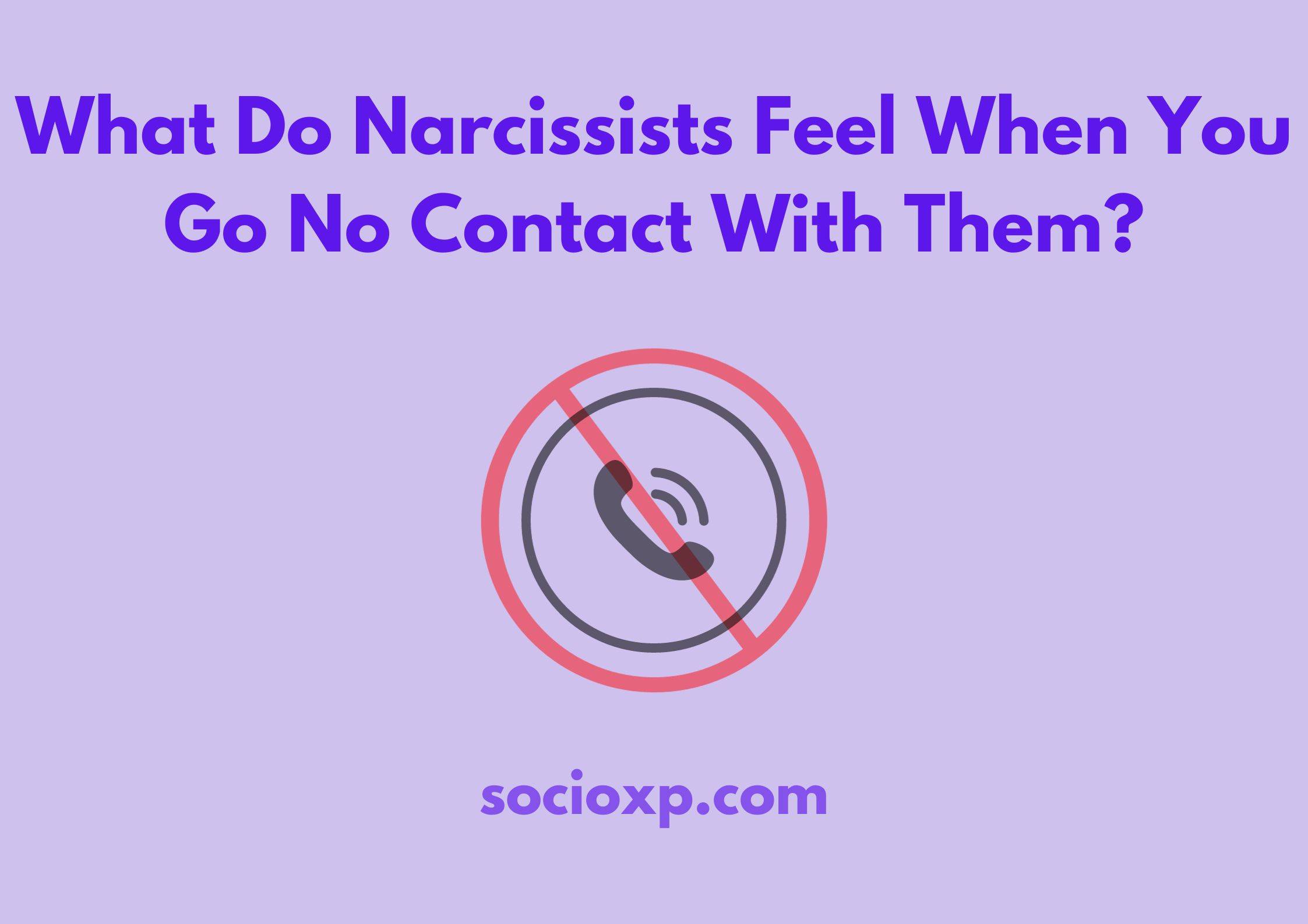 What Do Narcissists Feel When You Go No Contact With Them?